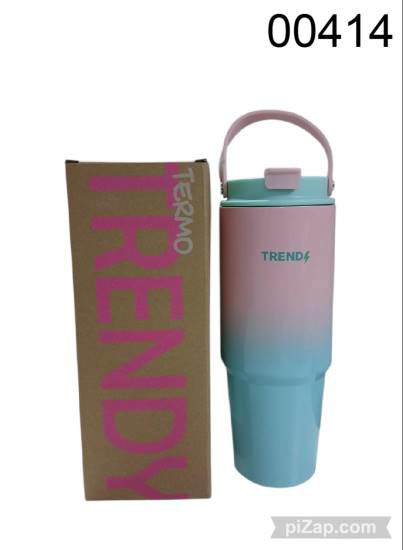 Imagen de VASO TRENDY CON PICO BEBEDOR Y PICO BOTELLA 3.26